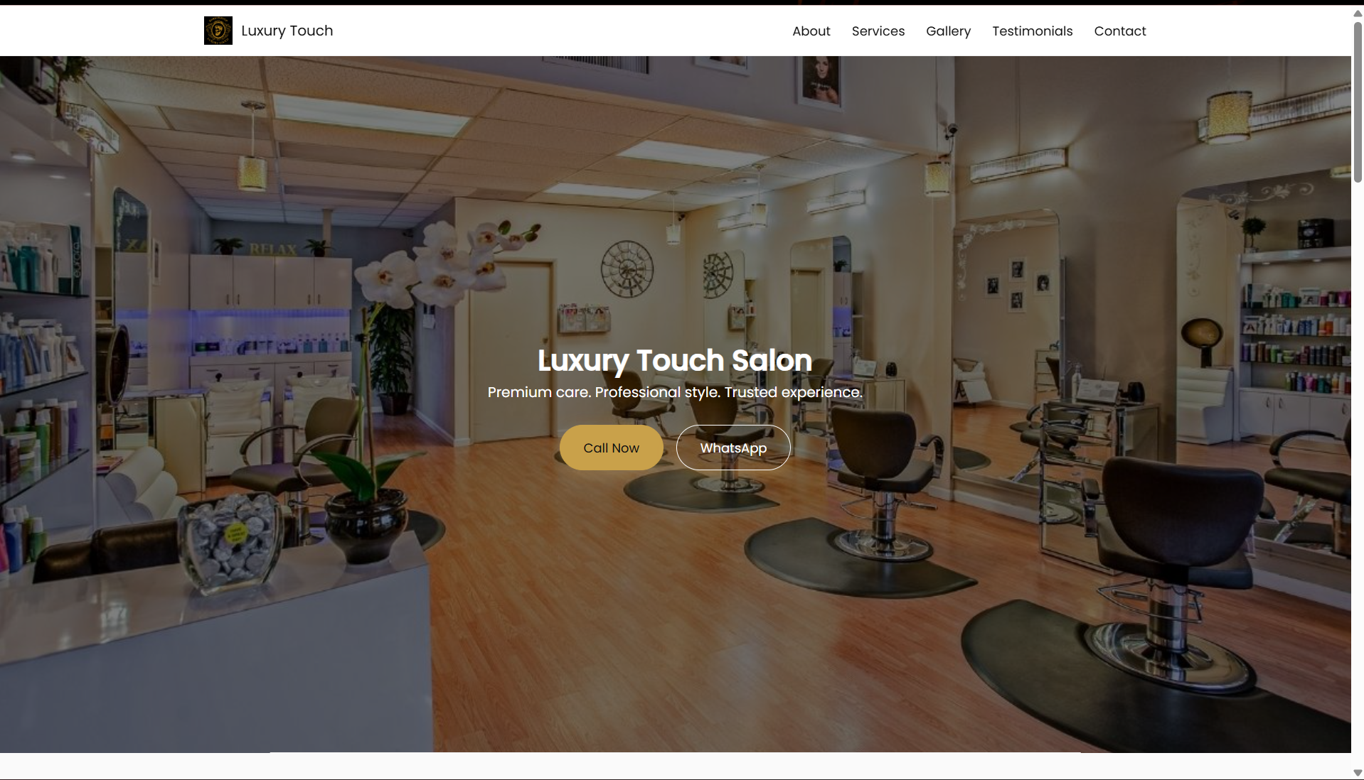 Salon Website Project
