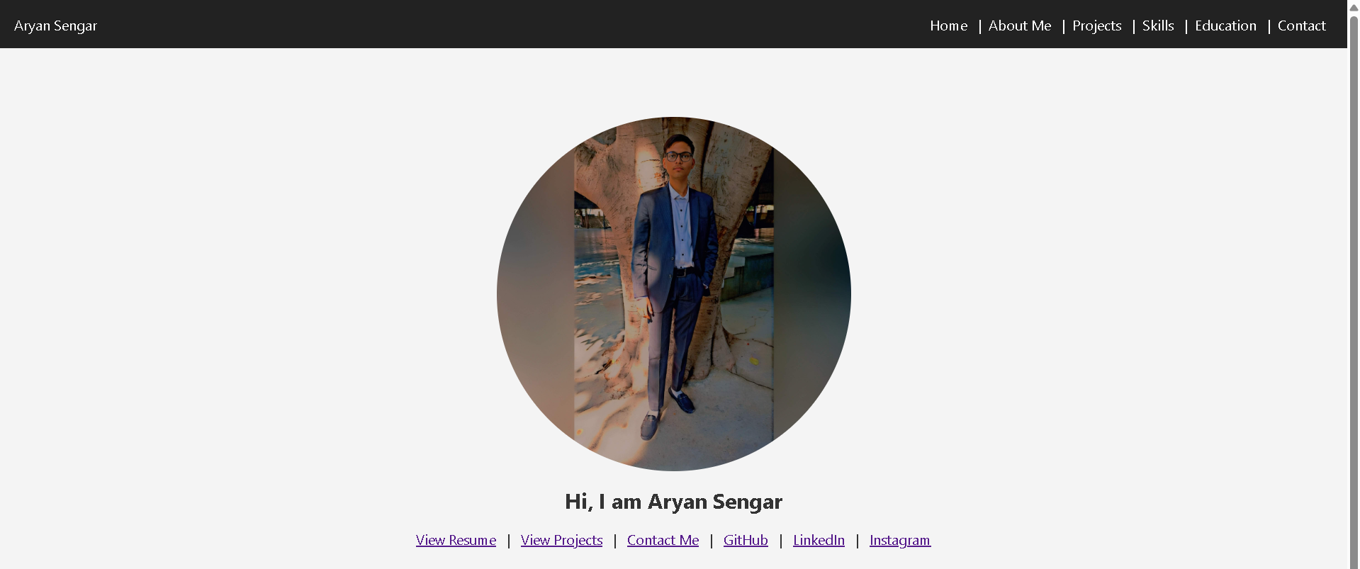 Personal Portfolio Website Project (v1)